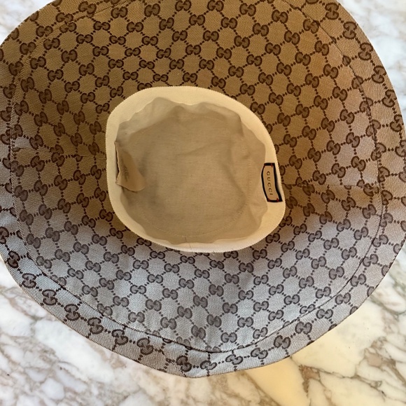 Gucci California Original GG Bucket Hat In Beige - Size M - Picture 9 of 16